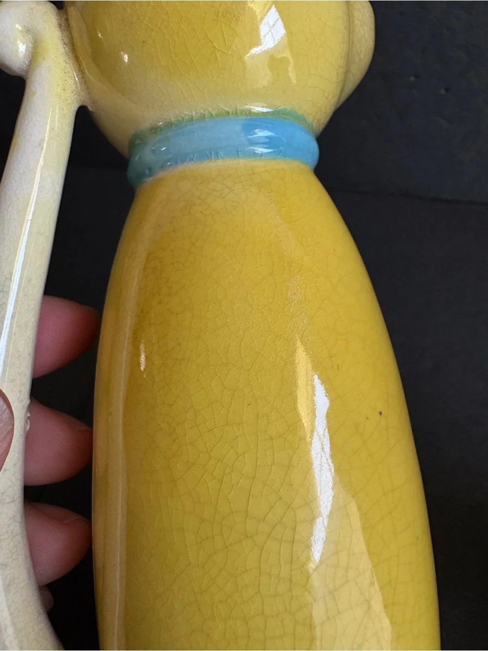 Lipper Mann Yellow Cat Cruet Set Oil Vinegar Anthropomorphic Vintage 50s